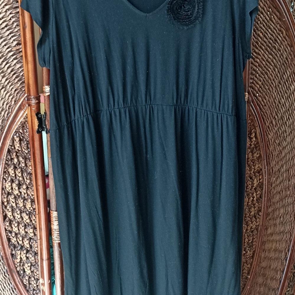 Merona Black Dress with Red Label